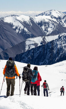 Climb to the top of Mt Bazarduzu