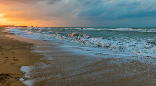 Sandy beaches of Absheron Peninsula